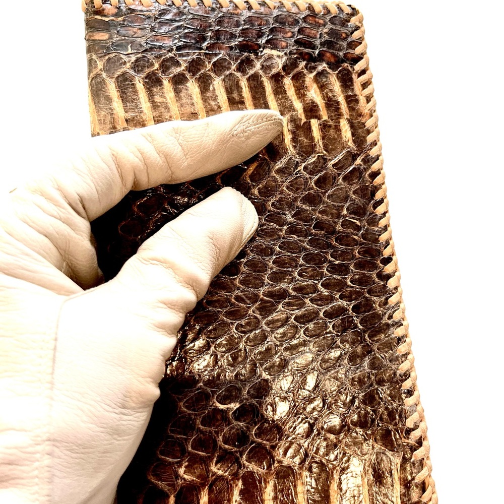 ❗️Sold❗️Vintage 20s Python Wallet Billfold - Picture 4 of 11